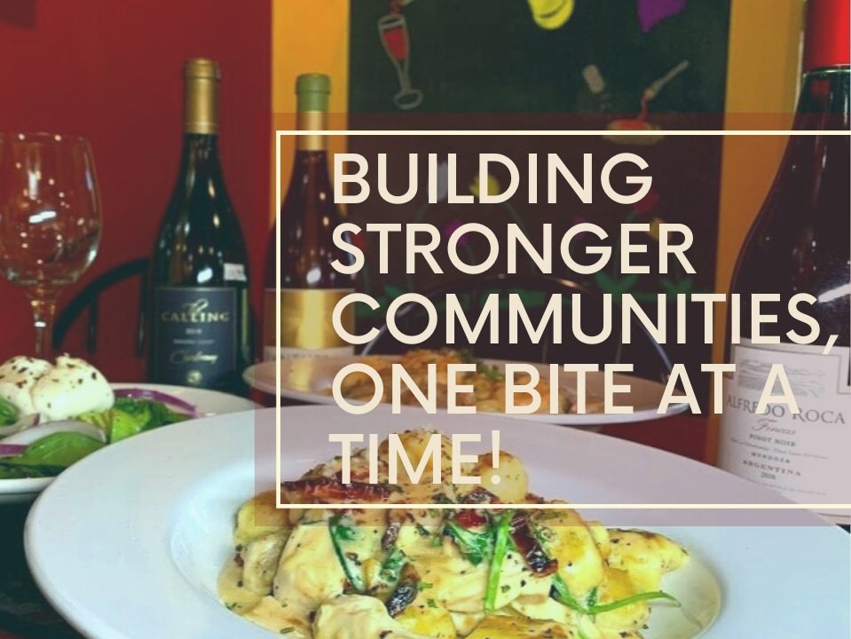 Coming together for the cause: Building stronger communities, one bite at a time!